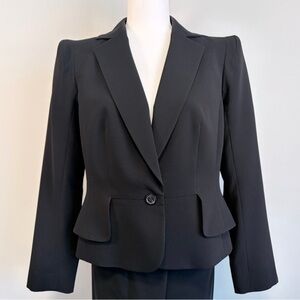 Lida Baday elegant NWT black blazer Canadian designer. Made in Canada